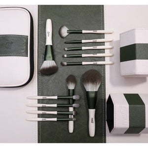 MSQ Green Glass Makeup Brush Set 魅丝蔻12支颜九绿琉璃化妆刷套装全套 (12 Pcs)