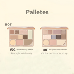 JUDYDOLL 10 Shade Multi-Functional Makeup Eyeshadow Palette Blush Contour Highlighter Judydoll 橘朵十色综合盘