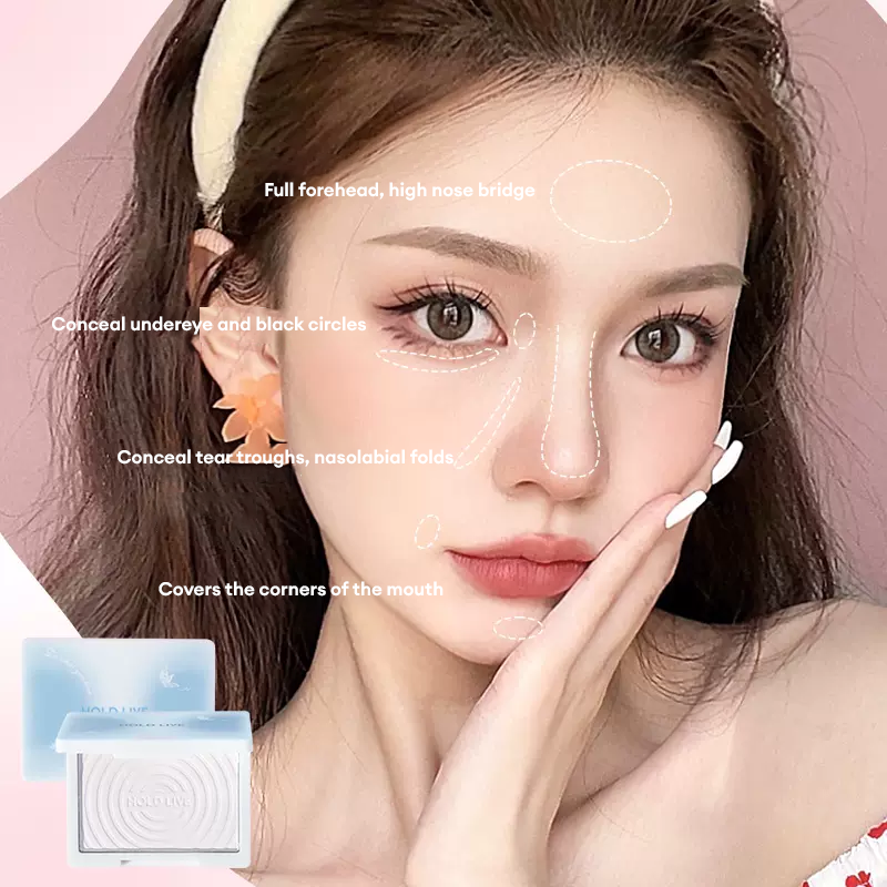 HOLD LIVE Highlight Pink Matte Face Brightening Holdlive 嘭嘭光影高光粉