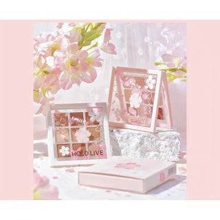 HOLD LIVE Sakura Blossom Eyeshadow Palette Holdlive 落舞樱花眼影盘