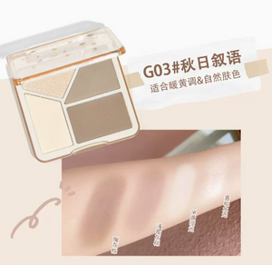 GOGO TALES Light Shadow Flawless Highlight Contouring Palette Gogotales 戈戈舞 光影无痕高光修容盘