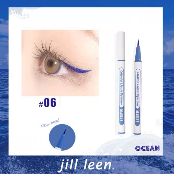 JILL LEEN Color Liquid Eyeliner Waterproof Long-lasting Jillleen 彩色眼线液笔防水持久极致细头