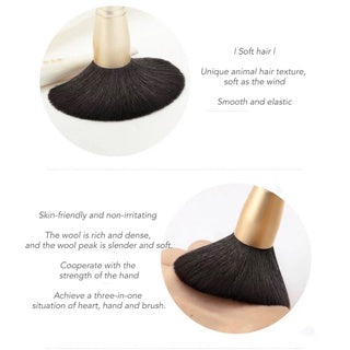 MSQ White Jade Face Makeup Brush 魅丝蔻白玉堂羊毛脸部刷