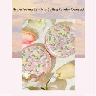 HOLD LIVE Flower Young Soft Mist Setting Powder Compact Holdlive 花漾柔雾粉饼