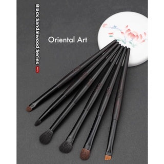 MSQ Black Sandalwood Eye Makeup Brush Set 6pcs 魅丝蔻黑檀眼部6支化妆刷套装套组