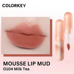 COLORKEY Mousse Lip Mud Matte Texture Lip Gloss Liquid Lipstick Non-Drying Colorkey 小彩弹慕斯唇泥