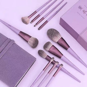 MSQ Purple Lavender Makeup Brush Set 魅丝蔻11支薰衣草化妆刷套装全套 (11 Pcs)