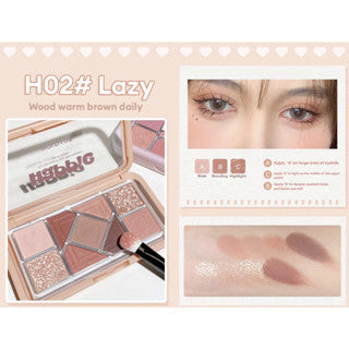 HOLD LIVE Small Pink Frame Nine-Color Eyeshadow Palette Holdlive 小粉框九色眼影盘