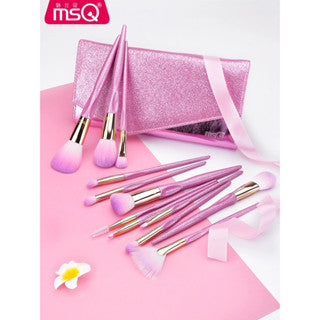 MSQ Aurora Love Makeup Brush Set (12pcs)  魅丝蔻12支极光之恋化妆刷套装全套眼影散粉刷子 (12pcs)