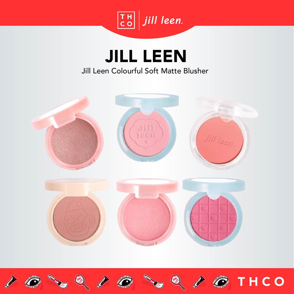 Jill Leen Colourful Soft Matte Baked Blush Blusher Jillleen 柔雾烘焙腮红 氛围感腮红盘