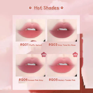 GOGO TALES Plush Mud Lipstick Solid Matte Lip Clay Gogotales 戈戈舞绒泥妆色唇膏 雾面哑光固体唇泥棒