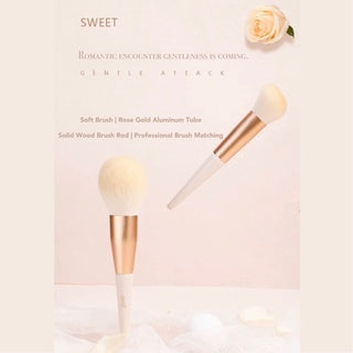 MSQ White Rose Makeup Brush Set 魅丝蔻 11支白玫瑰化妆刷套装全套 (11 Pcs)