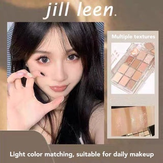 JILL LEEN Pretty & Beauty 12 Shades Eyeshadow Palette Jillleen 12色哑光奶茶眼影盘