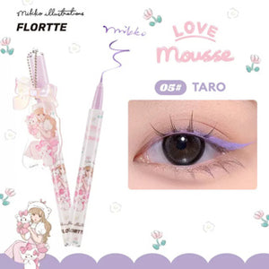 FLORTTE X MIKKO Wink Wink Liquid Eyeliner Flortte 花落利亚 X Mikko 联名款软软派对系列彩色防水眼线液笔