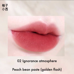 CC SHEER Thick Mud Bobo Solid Lip Mud Lip Glaze CC SHEER 柚子小西厚泥啵啵固体唇泥