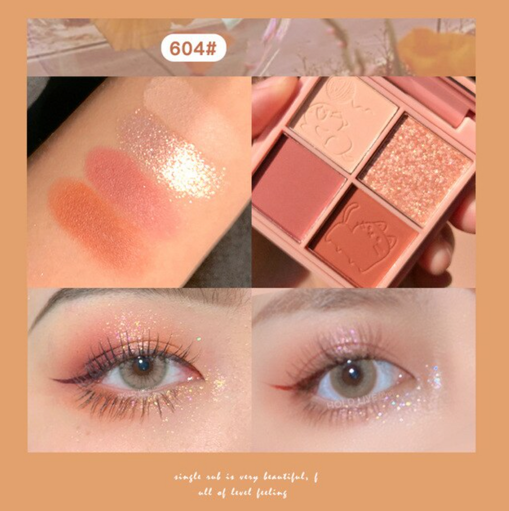 HOLD LIVE Yue Mu Impression Pocket Eyeshadow Palette Beginner-Friendly Holdlive