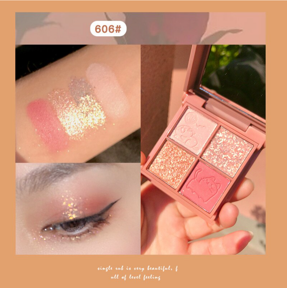 HOLD LIVE Yue Mu Impression Pocket Eyeshadow Palette Beginner-Friendly Holdlive