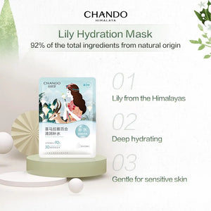 CHANDO Himalaya Plants Extract Hydration Facial Mask 5pcs 自然堂喜马拉雅补水保湿植物面膜 (5pcs)