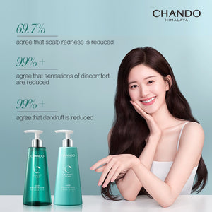 CHANDO Himalaya Anti-Sensitive Scalp & Hair Treatment Shampoo  550ml 自然堂敏感头皮止痒洗发露 550ml