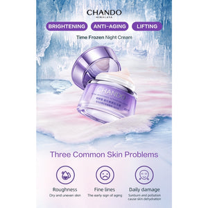 Chando Himalaya Time Frozen Aging Resistance Activating Cream 50g 自然堂凝时鲜颜小紫瓶肌活霜 (50g)