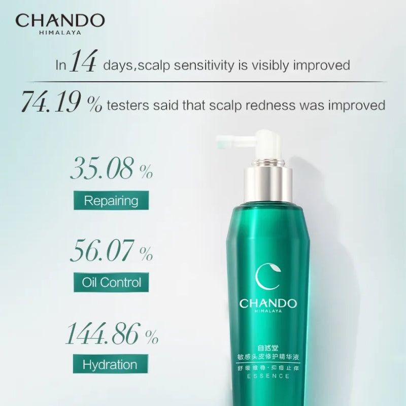 CHANDO Himalaya Anti-Sensitive Scalp Repairing Serum 120ml 自然堂敏感头皮修护精华液 (120ml)