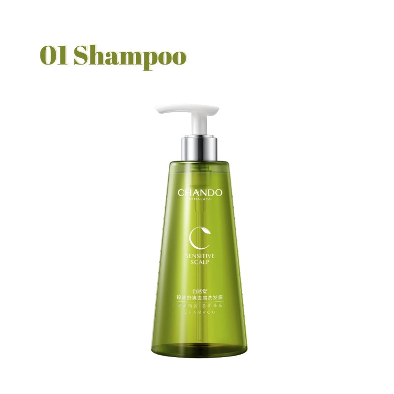 CHANDO Himalaya Scalp Care Oil Control and Comfort Treatment Shampoo 550ml 自然堂头皮护理控油舒爽去屑精润洗护系列 (550ml)