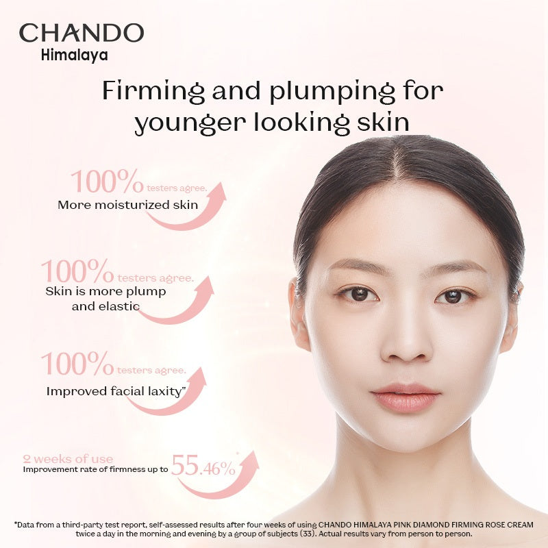 CHANDO Himalaya Pink Diamond Firming Delicate Rose Cream 55g 自然堂粉钻紧致细嫩玫瑰霜 55g