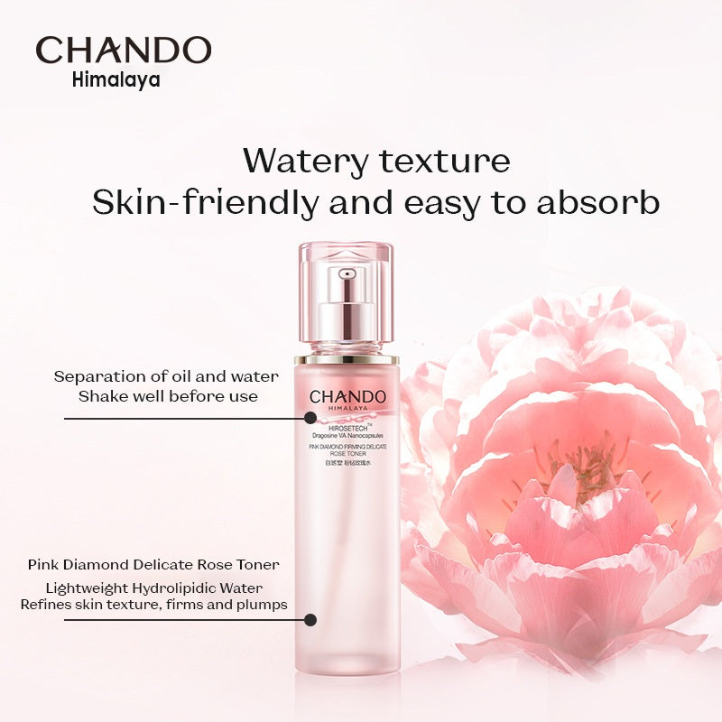 CHANDO Himalaya Pink Diamond Firming Delicate Rose Toner 110ml 自然堂粉钻紧致细嫩玫瑰水 110ml