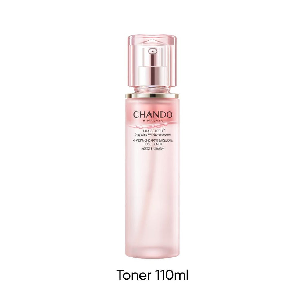 CHANDO Himalaya Pink Diamond Firming Delicate Rose Toner 110ml 自然堂粉钻紧致细嫩玫瑰水 110ml