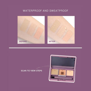 AMORTALS Korea Cream Concealer Palette Amortals 韩国尔木萄三色遮瑕盘