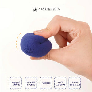 AMORTALS KOREA Love Makeup Sponge Set Amortals Beauty Sponge 尔木萄心悦美妆蛋套盒 尔木萄小红书抖音爆款美妆蛋