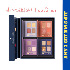 AMORTALS KOREA Romance 16 Shades Eyeshadow Palette Set Amortals Eyeshadow Palette 尔木萄萄色浪漫16色眼影盘套盒 尔木萄眼影礼盒