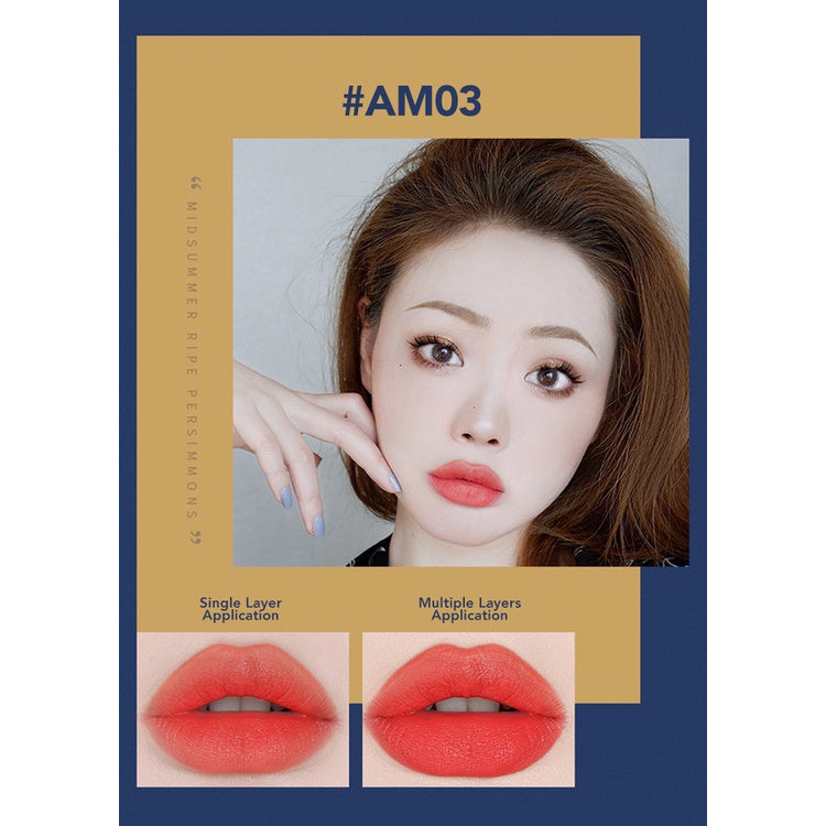 AMORTALS KOREA Light Cloud Soft Matte Blue Velvet Lipstick Pencil Amortals 尔木萄轻云柔雾蓝丝唇膏笔