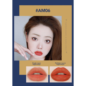 AMORTALS KOREA Light Cloud Soft Matte Blue Velvet Lipstick Pencil Amortals 尔木萄轻云柔雾蓝丝唇膏笔