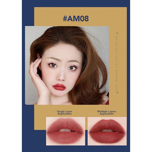 AMORTALS KOREA Light Cloud Soft Matte Blue Velvet Lipstick Pencil Amortals 尔木萄轻云柔雾蓝丝唇膏笔