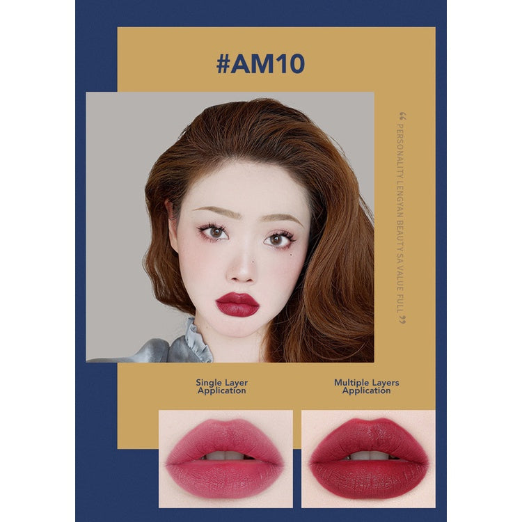 AMORTALS KOREA Light Cloud Soft Matte Blue Velvet Lipstick Pencil Amortals 尔木萄轻云柔雾蓝丝唇膏笔