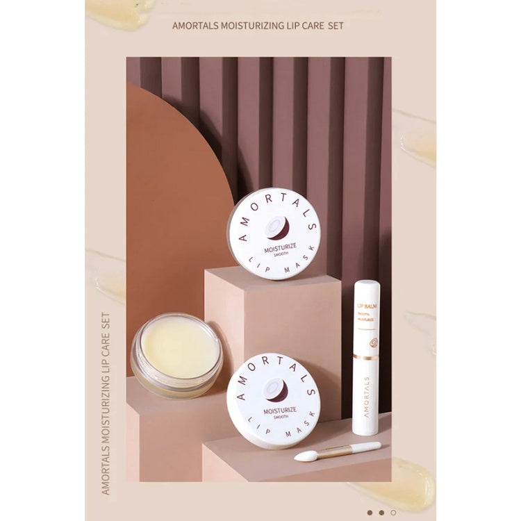 AMORTALS KOREA Moisturizing Lip Care Set Amortals Lip Balm Lip Mask 尔木萄盈润修护唇膏唇膜套装