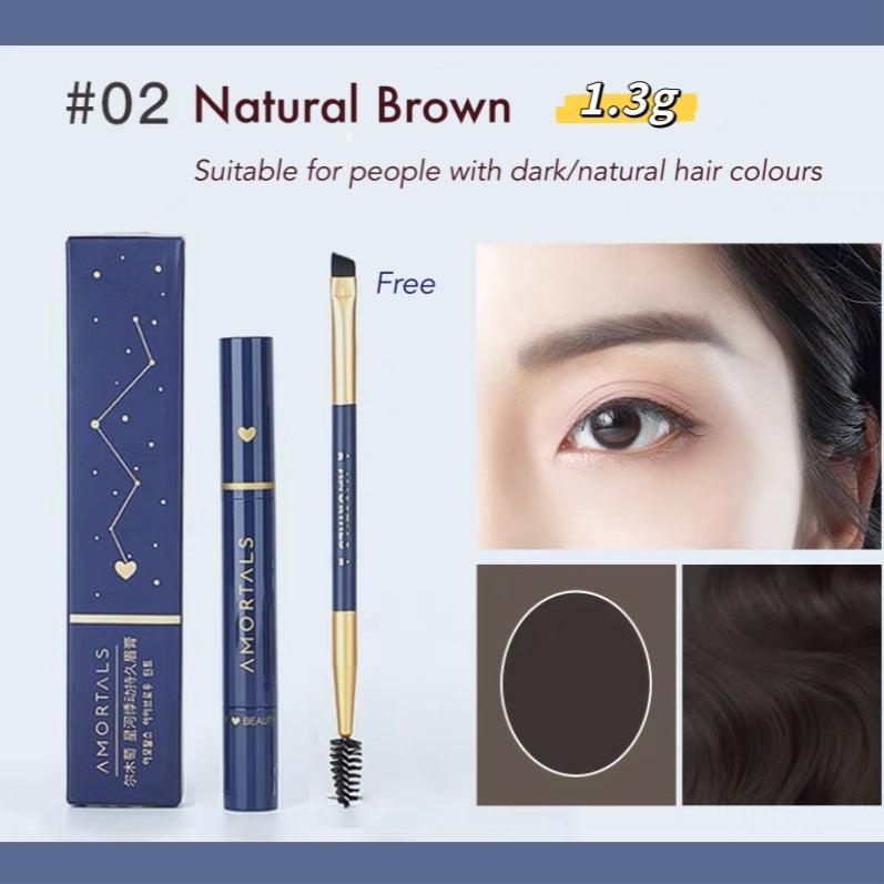 AMORTALS Shooting Star Eyebrow Cream Gel Amortals尔木萄星河悸动持久眉膏