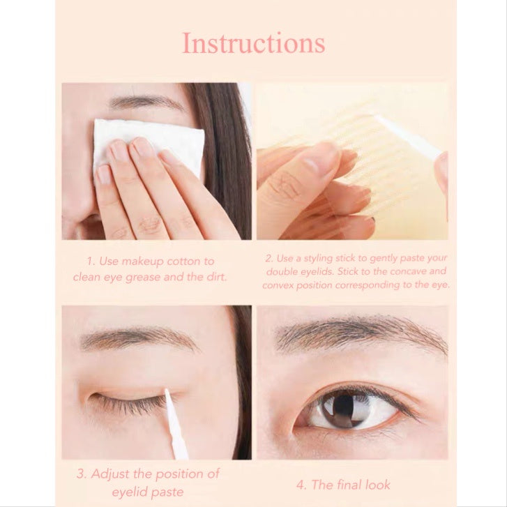 AMORTALS KOREA Single-sided or Double-sided Invisible Double Eyelid Patch Amortals 尔木萄单面双面隐形双眼皮贴