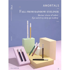 AMORTALS Waterproof Liquid Eyeliner Amortals 尔木萄跌落彩虹彩色眼线液笔