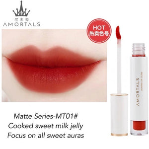 AMORTALS KOREA Soft Mist Velvet Matte Lip Glaze 尔木萄柔雾丝绒哑面唇釉