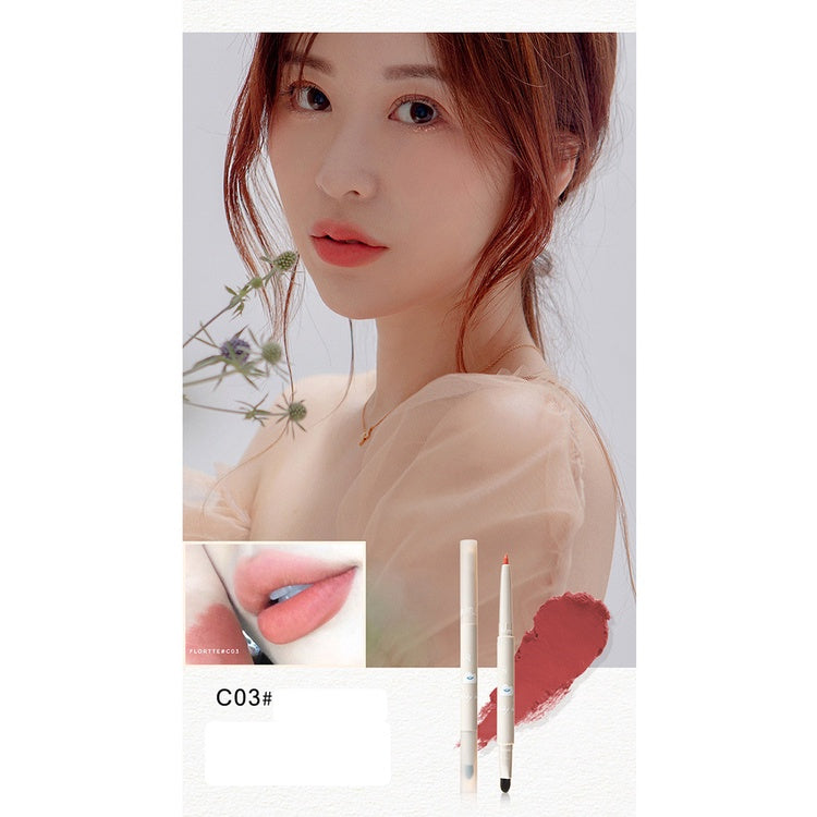 FLORTTE Trending Topic Today Matte Lip Liner Flortte 花洛莉亚今日热搜双头哑光唇线笔