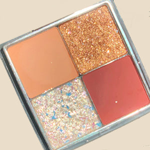 Flortte Moment PLOG Eyeshadow Palette 花落利亚即刻4色眼影盘 MilkTeaPalette EarthTone 奶茶盘大地色眼影盘 新手学生党必入 - 4 Colors