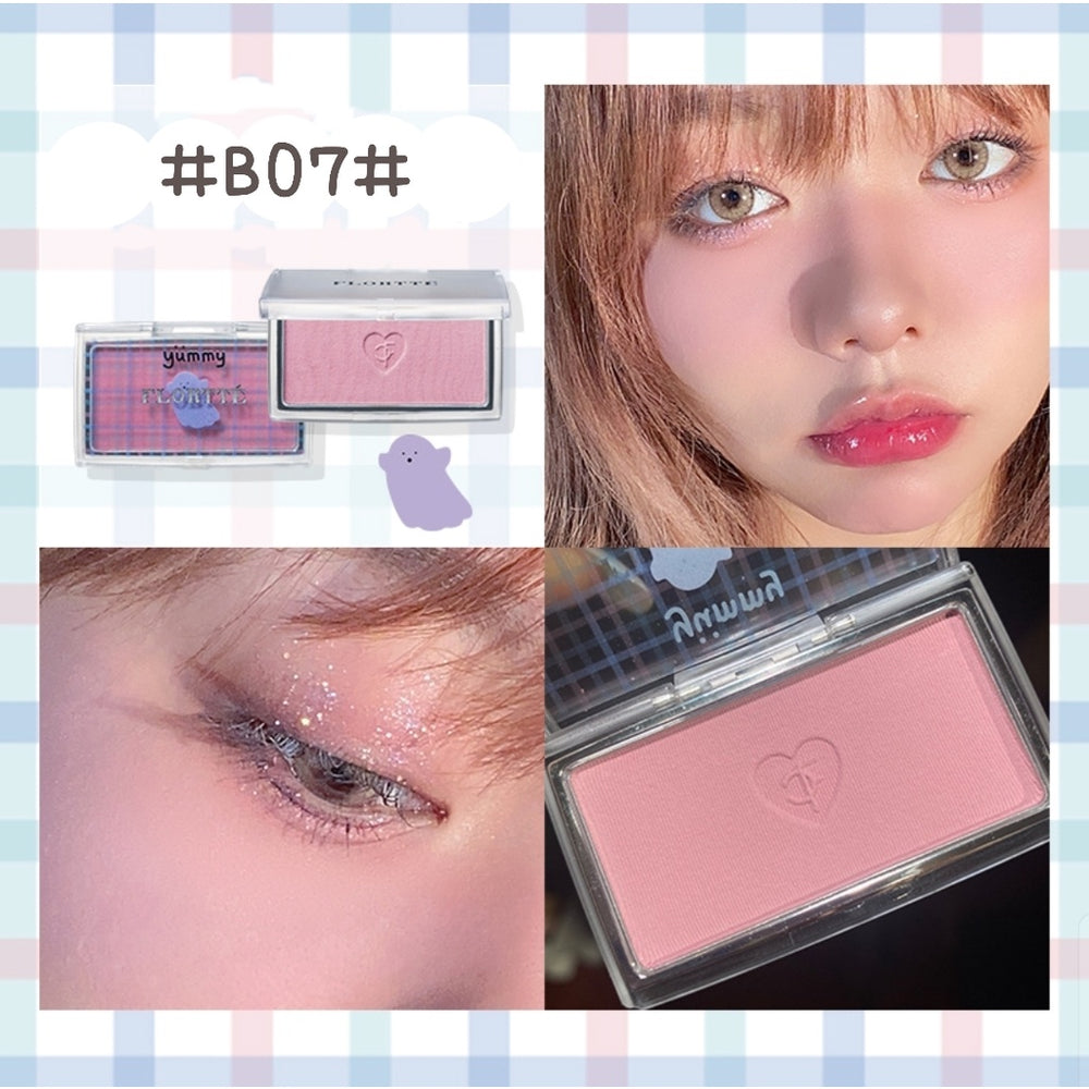 FLORTTE Yummy's Daily Blush Highlight Contour 花洛利亚Flortte心跳蹦蹦系列腮红高光打亮修容饼