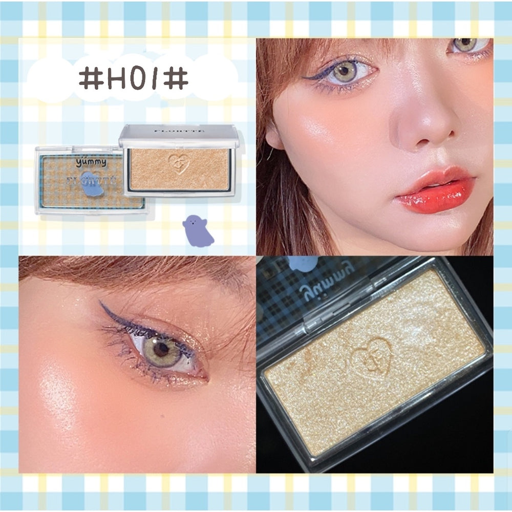 FLORTTE Yummy's Daily Blush Highlight Contour 花洛利亚Flortte心跳蹦蹦系列腮红高光打亮修容饼