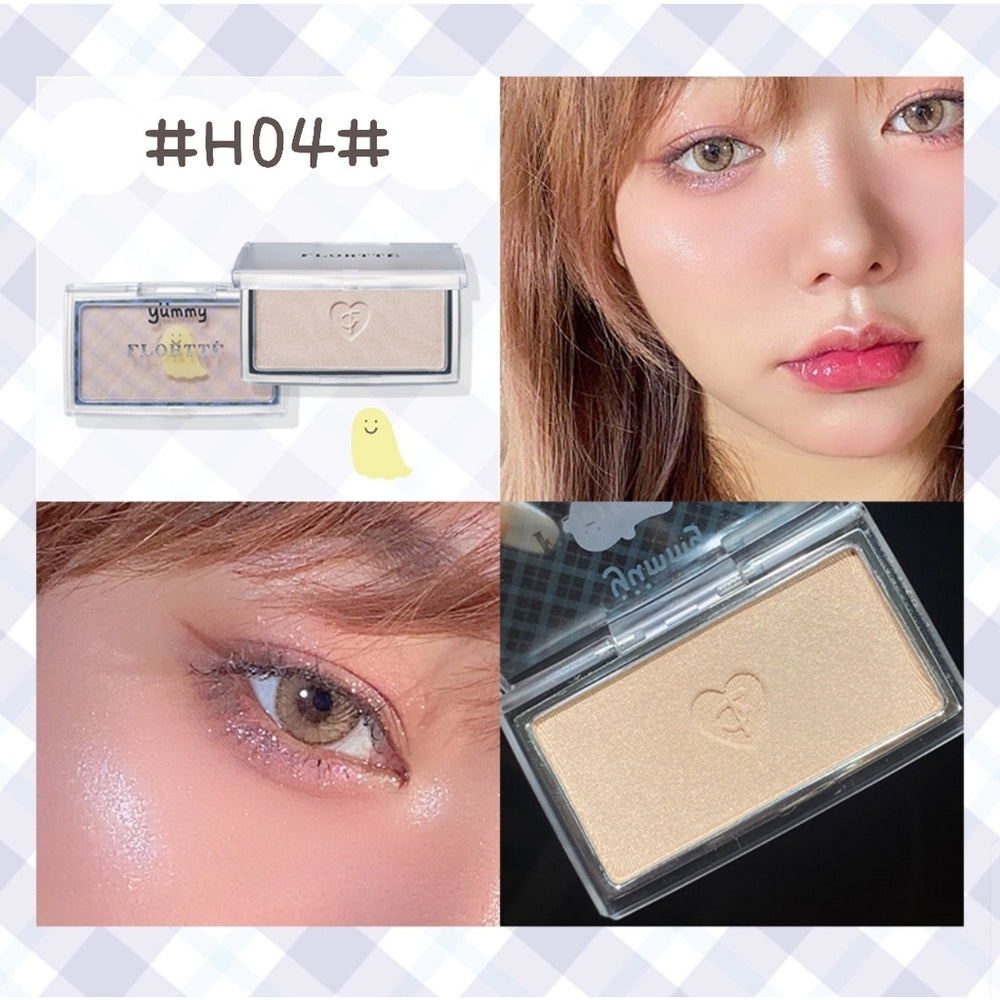 FLORTTE Yummy's Daily Blush Highlight Contour 花洛利亚Flortte心跳蹦蹦系列腮红高光打亮修容饼