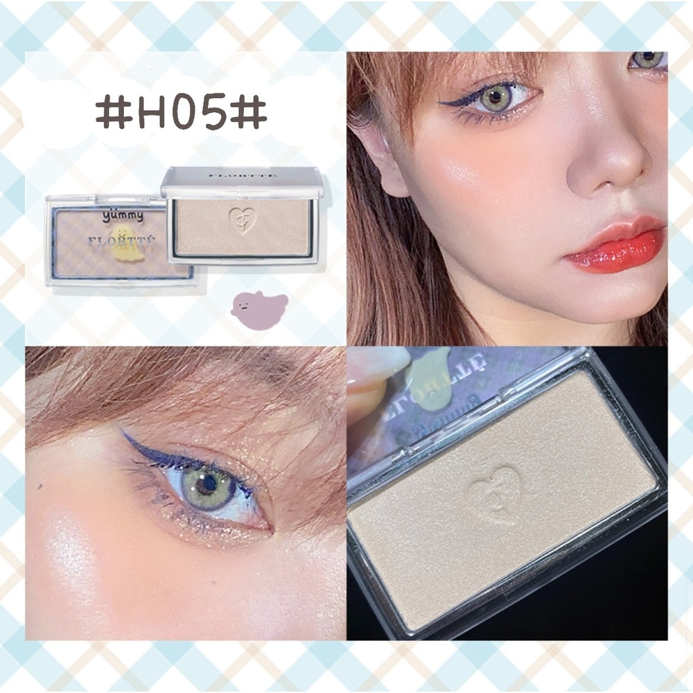 FLORTTE Yummy's Daily Blush Highlight Contour 花洛利亚Flortte心跳蹦蹦系列腮红高光打亮修容饼