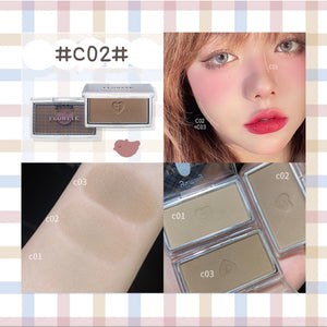 FLORTTE Yummy's Daily Blush Highlight Contour 花洛利亚Flortte心跳蹦蹦系列腮红高光打亮修容饼