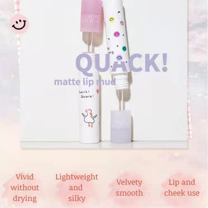 FLORTTE Quak! Matte Lip Mud Flortte Lipstick 花洛莉亚鸭鸭唇泥 显色持久滋润唇膏口红唇釉