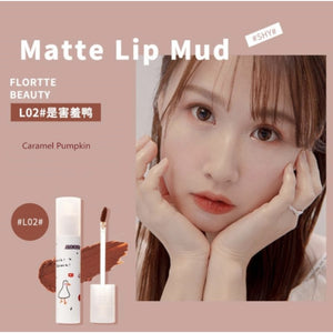 FLORTTE Quak! Matte Lip Mud Flortte Lipstick 花洛莉亚鸭鸭唇泥 显色持久滋润唇膏口红唇釉